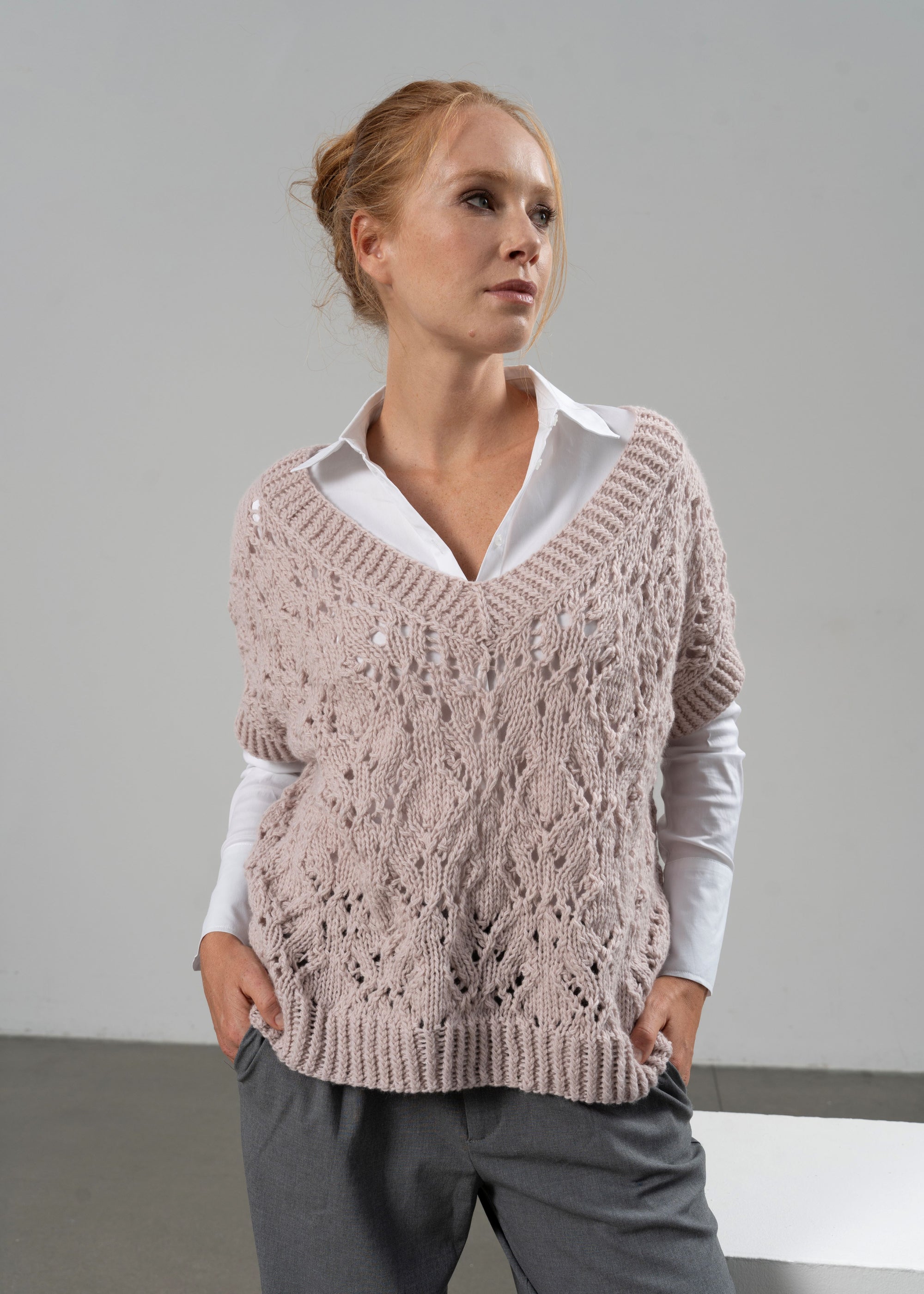 TARA MAGLIONCINO IN PURO CASHMERE