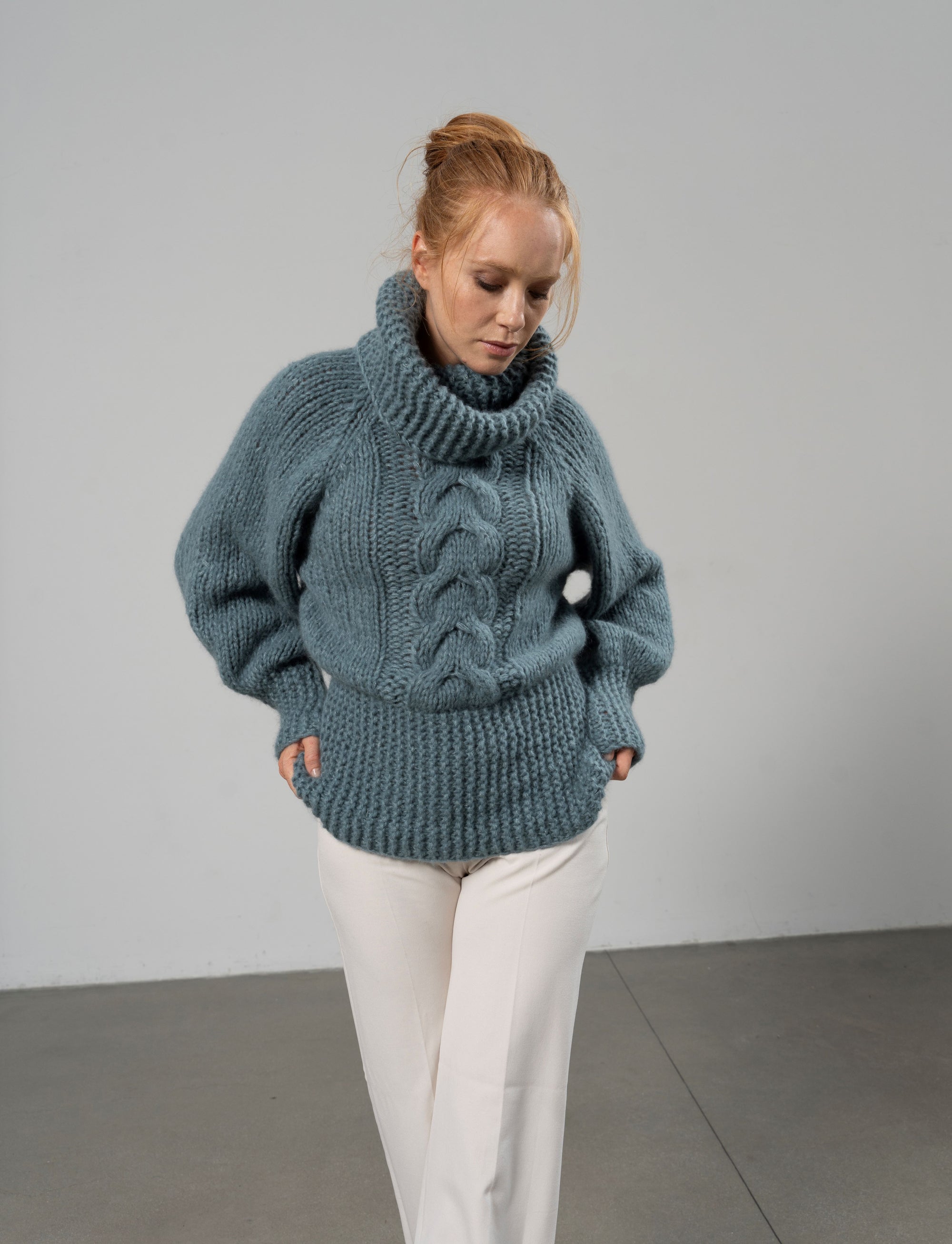 AFRODITE MAGLIONE IN MISTO CASHMERE