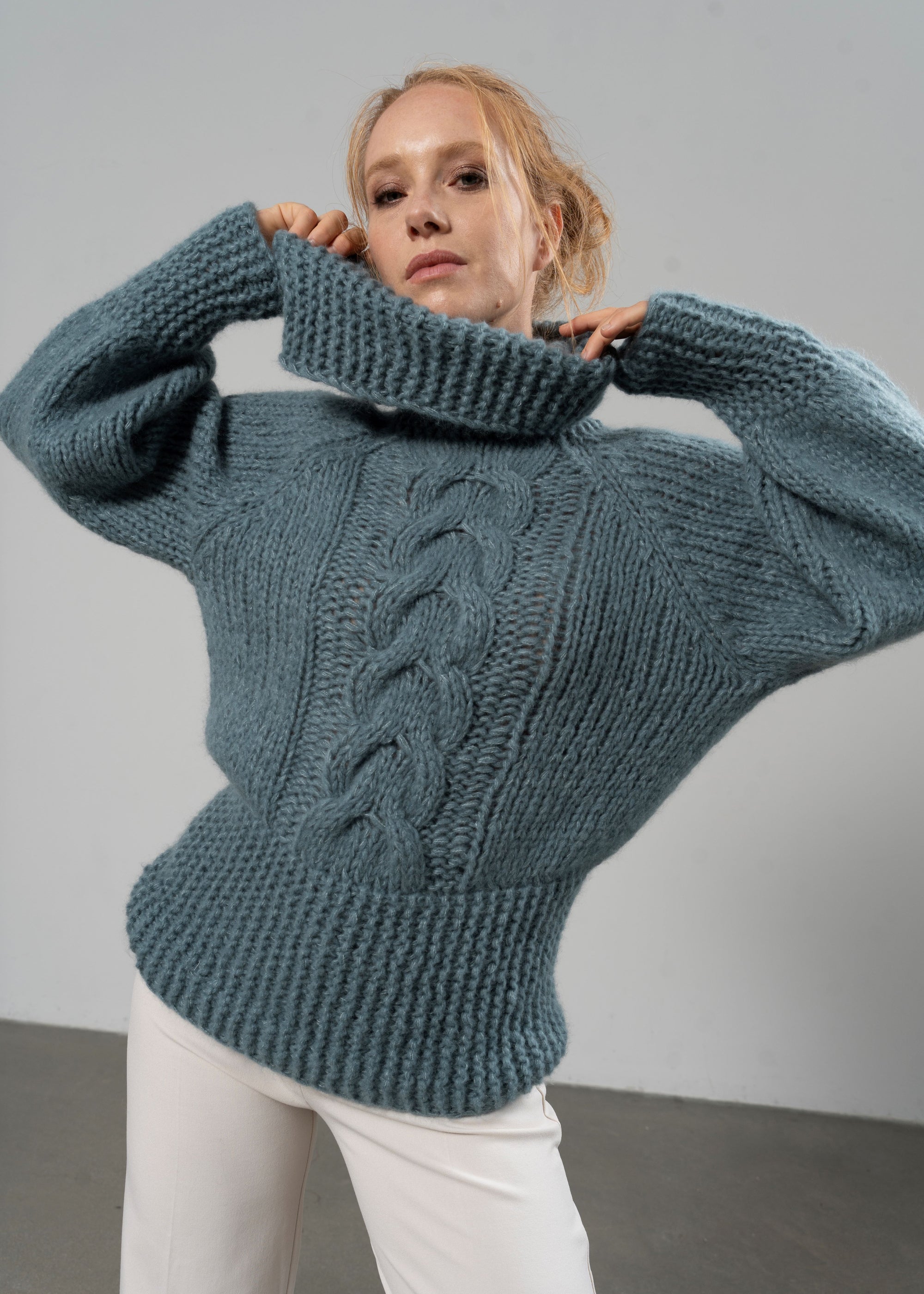 AFRODITE MAGLIONE IN MISTO CASHMERE