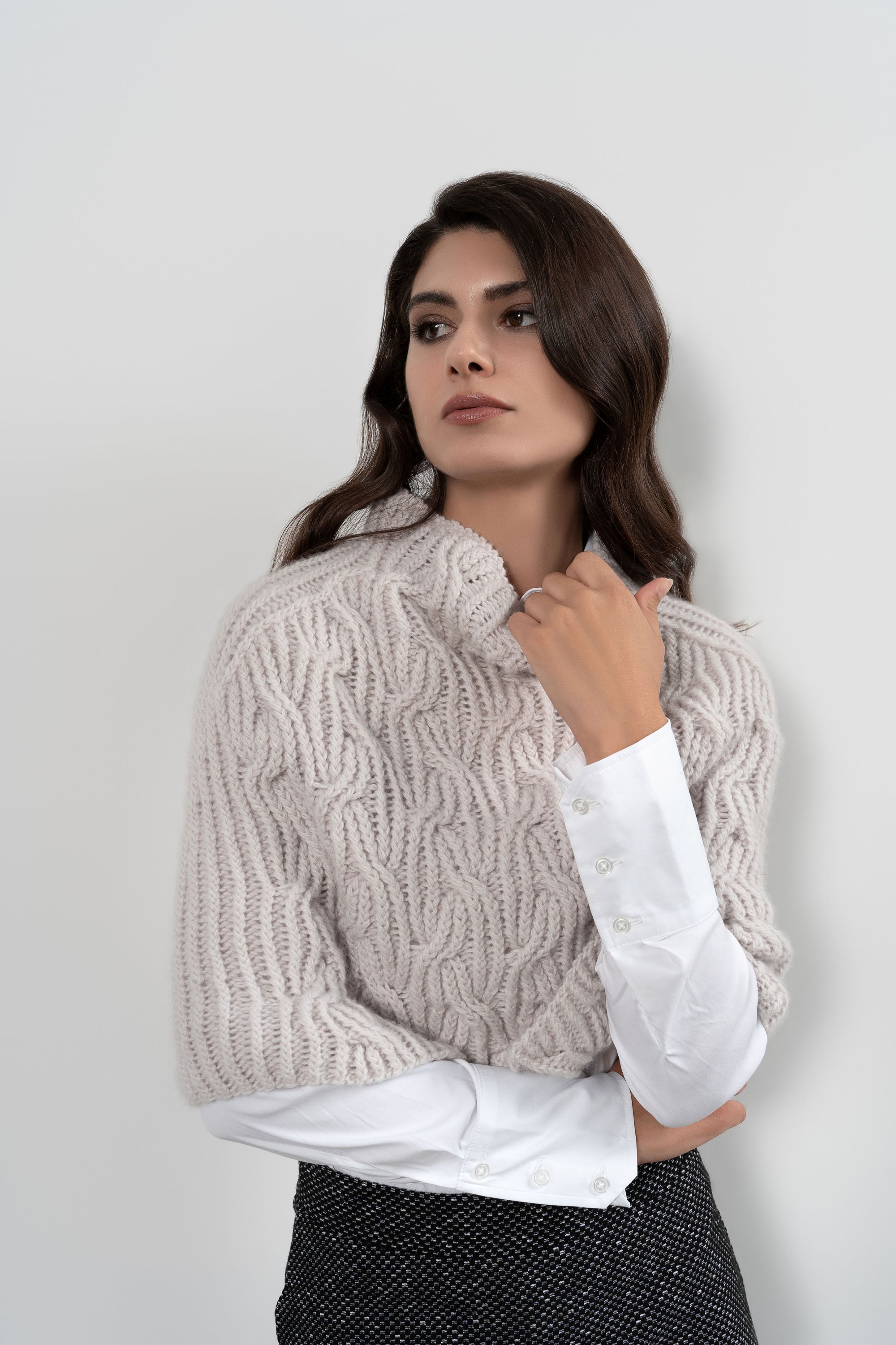 TETI PONCHO IN PURO CASHMERE