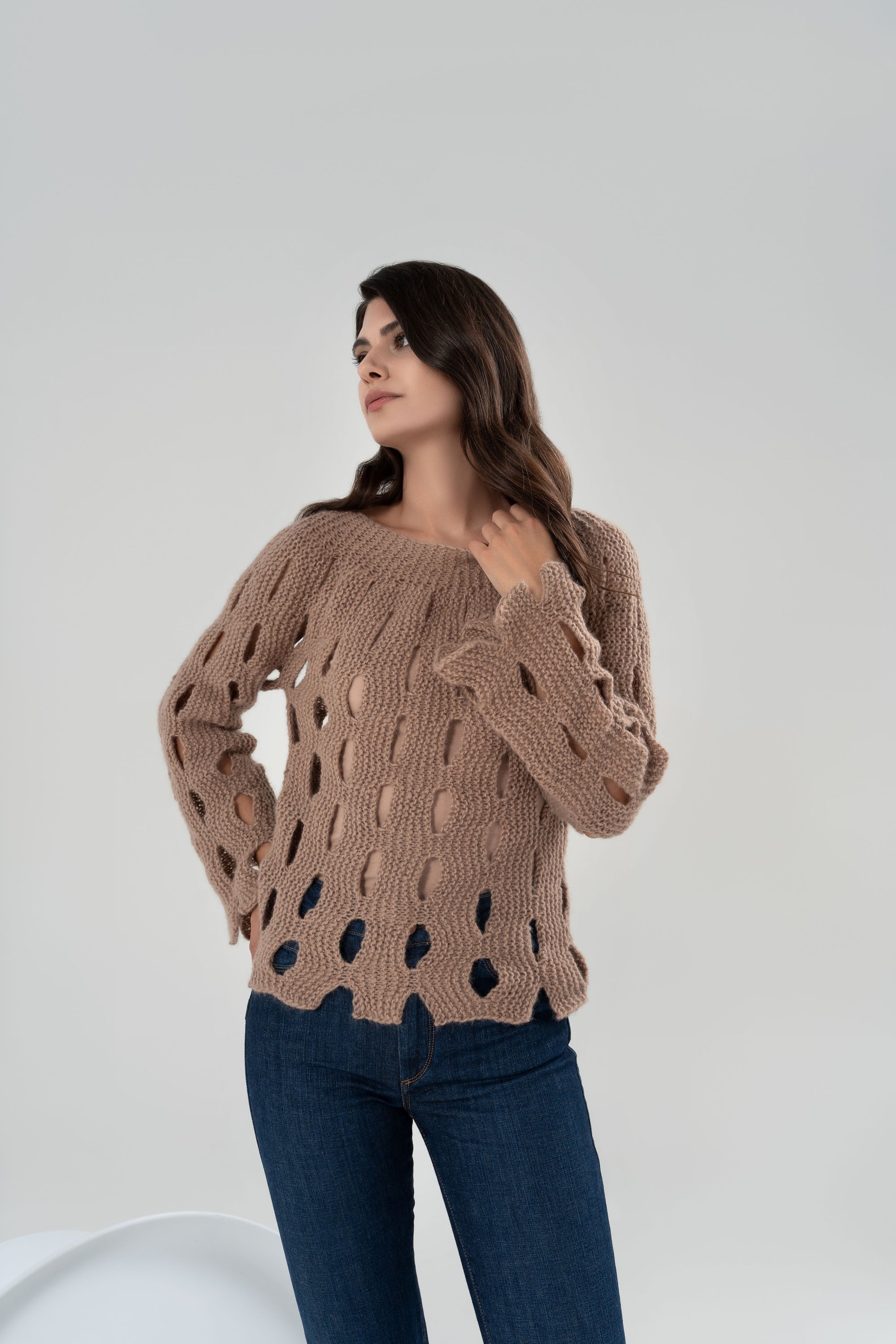 INDIA MAGLIONE IN MISTO CASHMERE