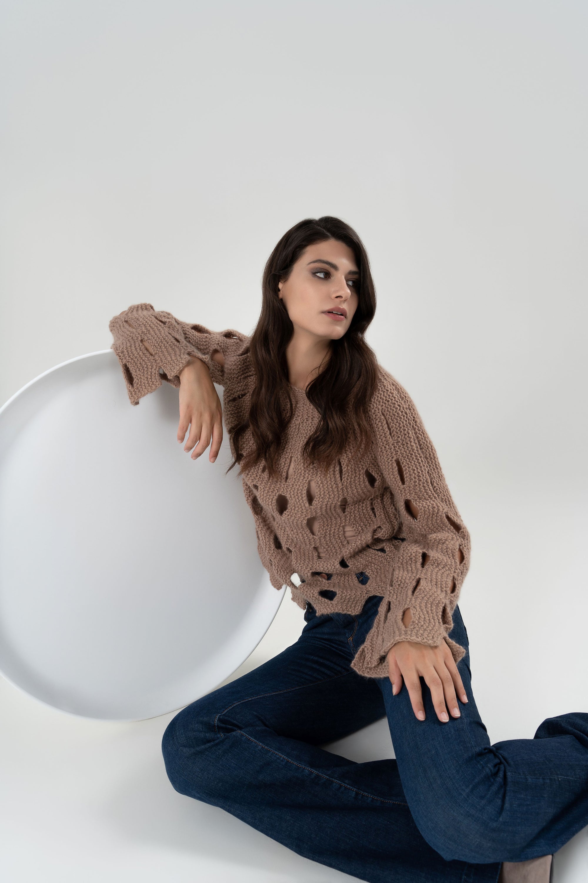 INDIA MAGLIONE IN MISTO CASHMERE