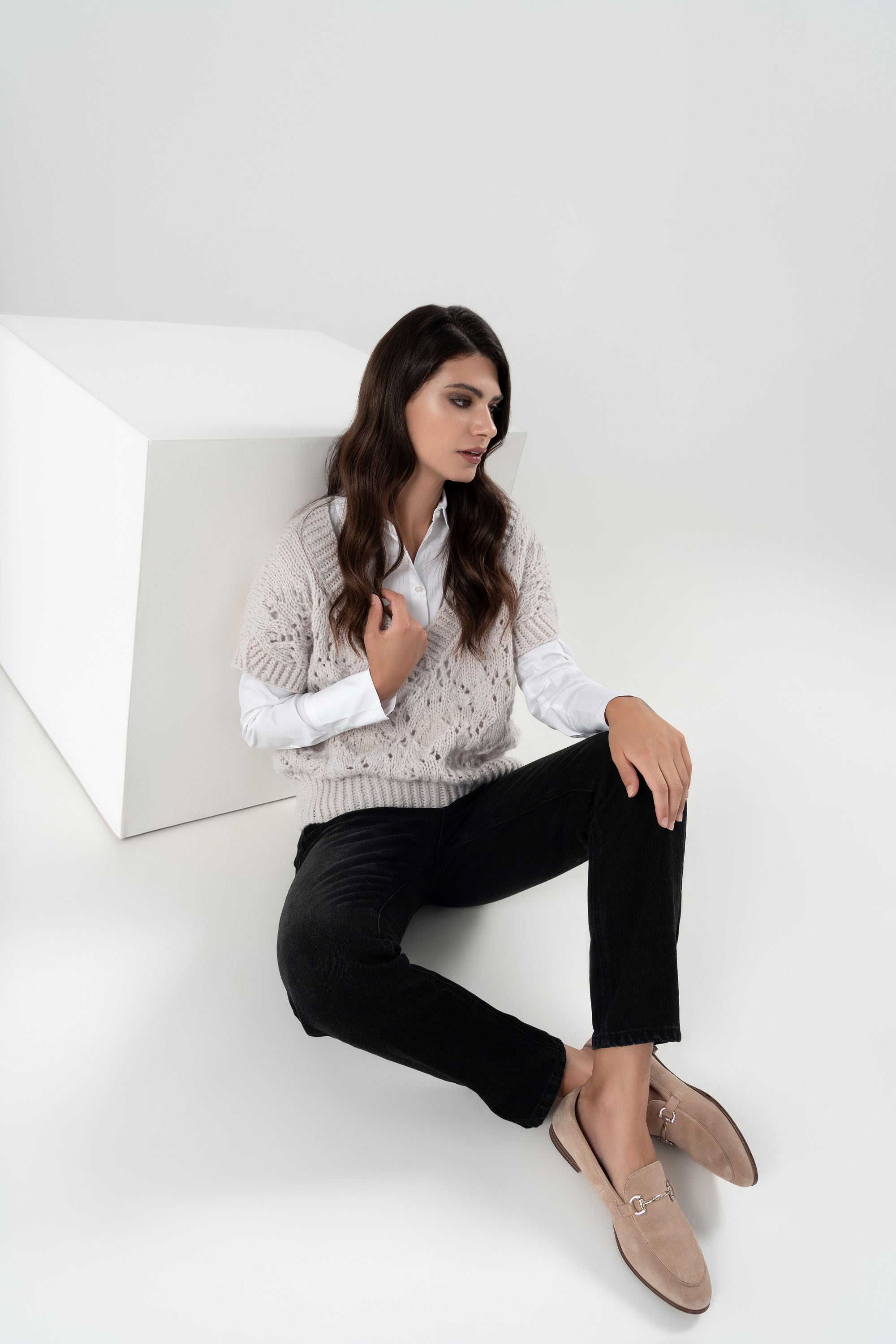 TARA MAGLIONCINO IN PURO CASHMERE