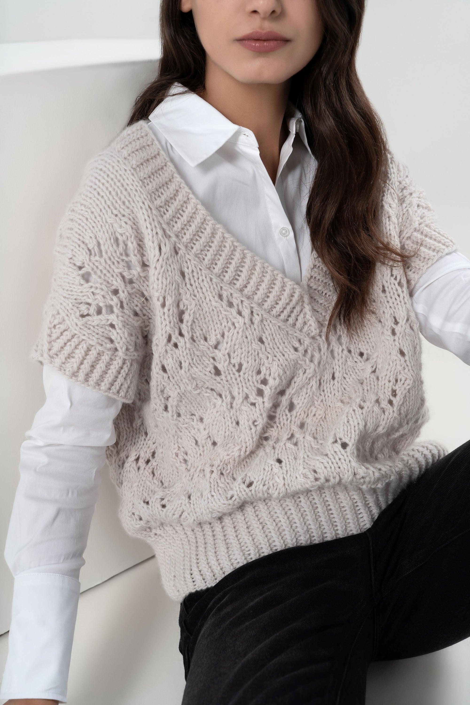 TARA MAGLIONCINO IN PURO CASHMERE
