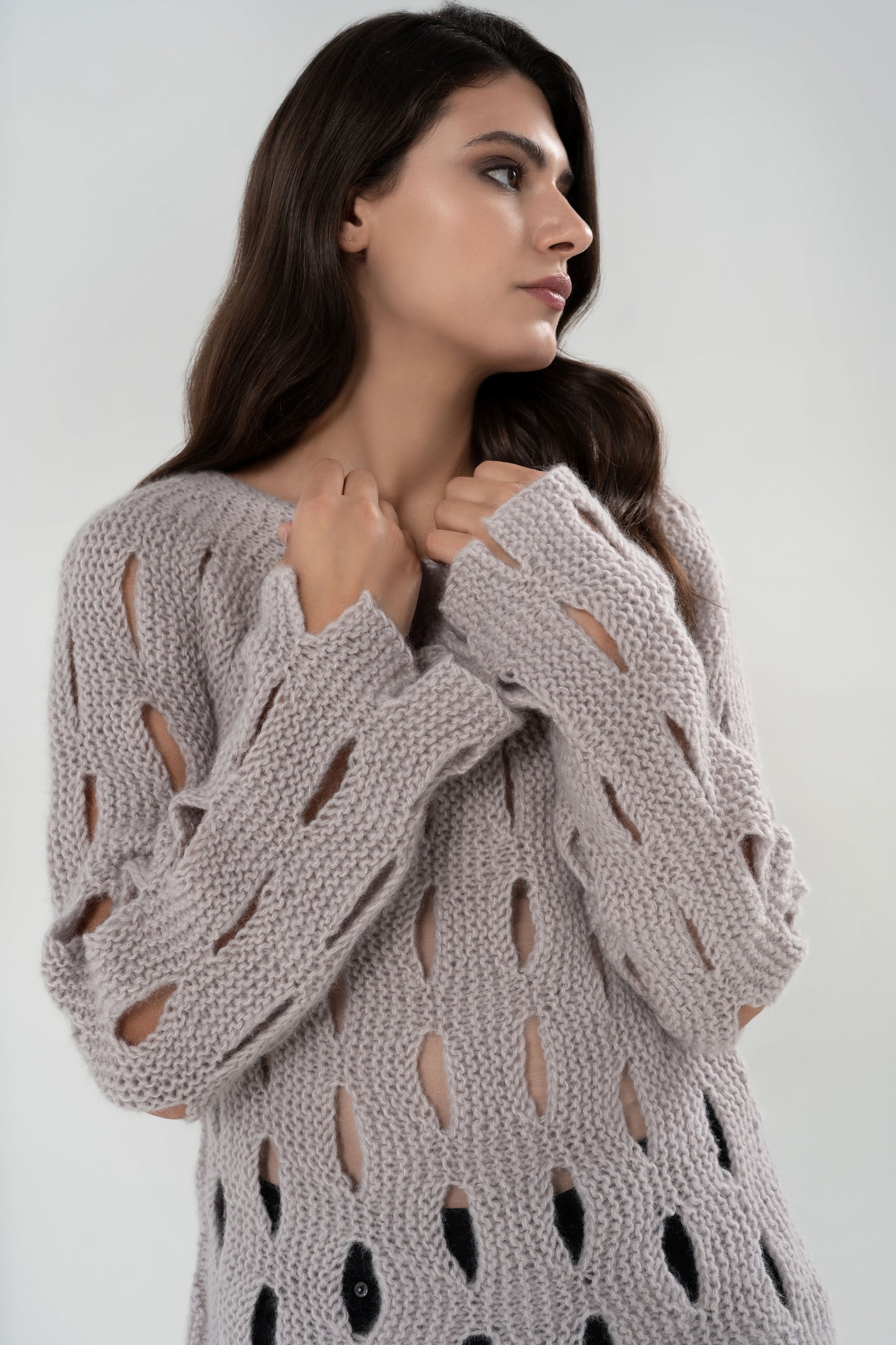 INDIA MAGLIONE IN MISTO CASHMERE