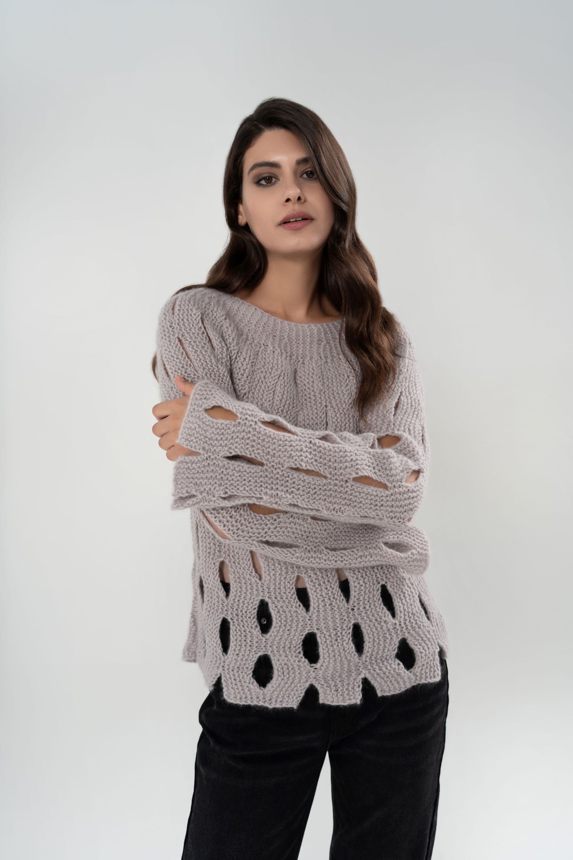 INDIA MAGLIONE IN MISTO CASHMERE
