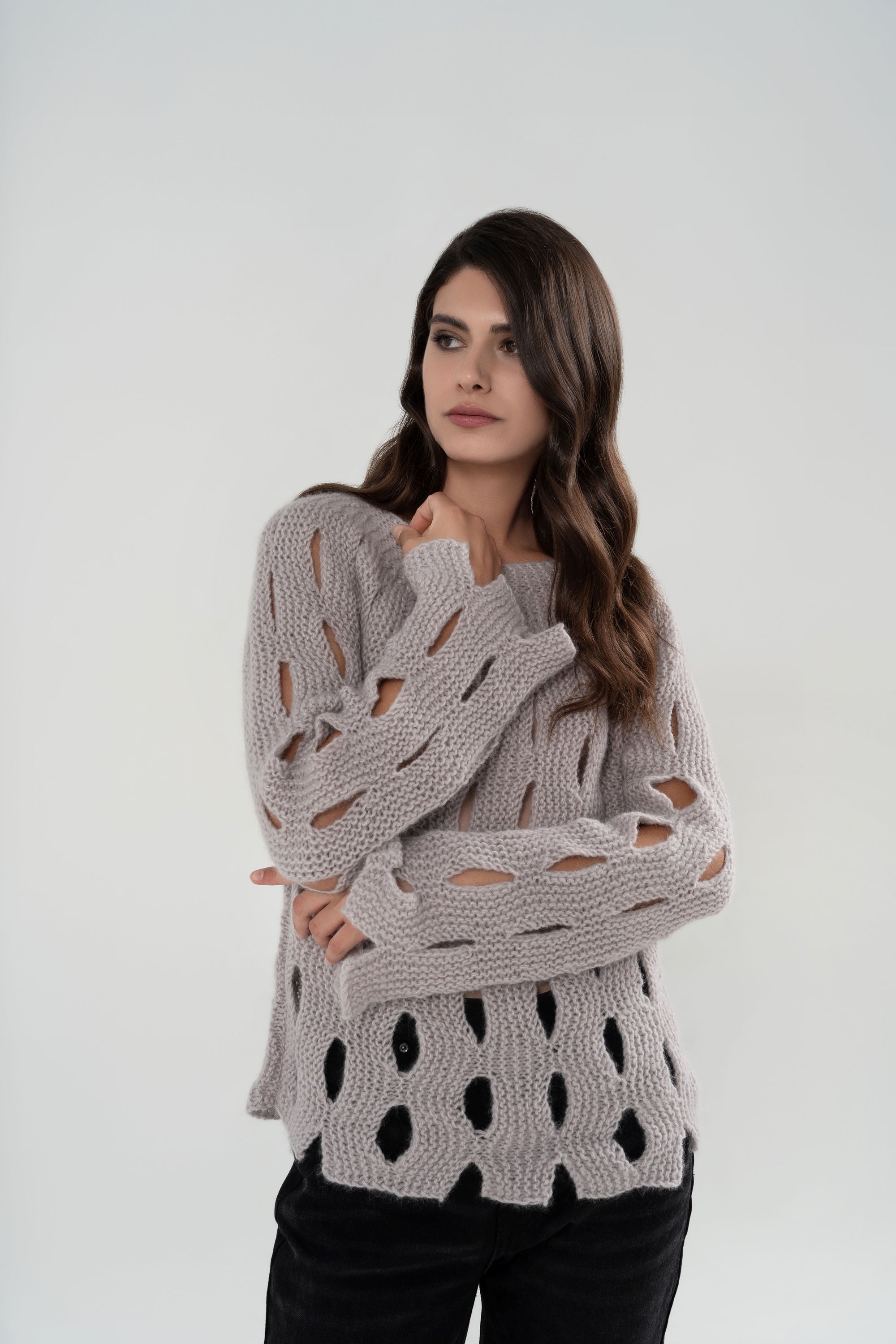 INDIA MAGLIONE IN MISTO CASHMERE