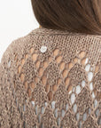 Collection Eterea - Cardigan in cotone con lurex realizzato a mano   Spring/Summer